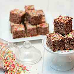 Chocolate Cake Batter Rice Krispie Treats