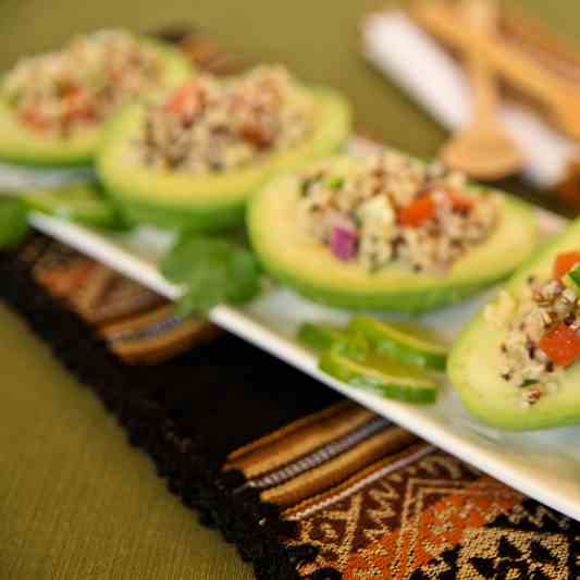 Quinoa Stuffed Avocado