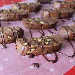 Chocolate Pistachio Biscotti