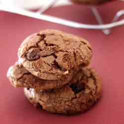 Triple Choc Chip Cookies