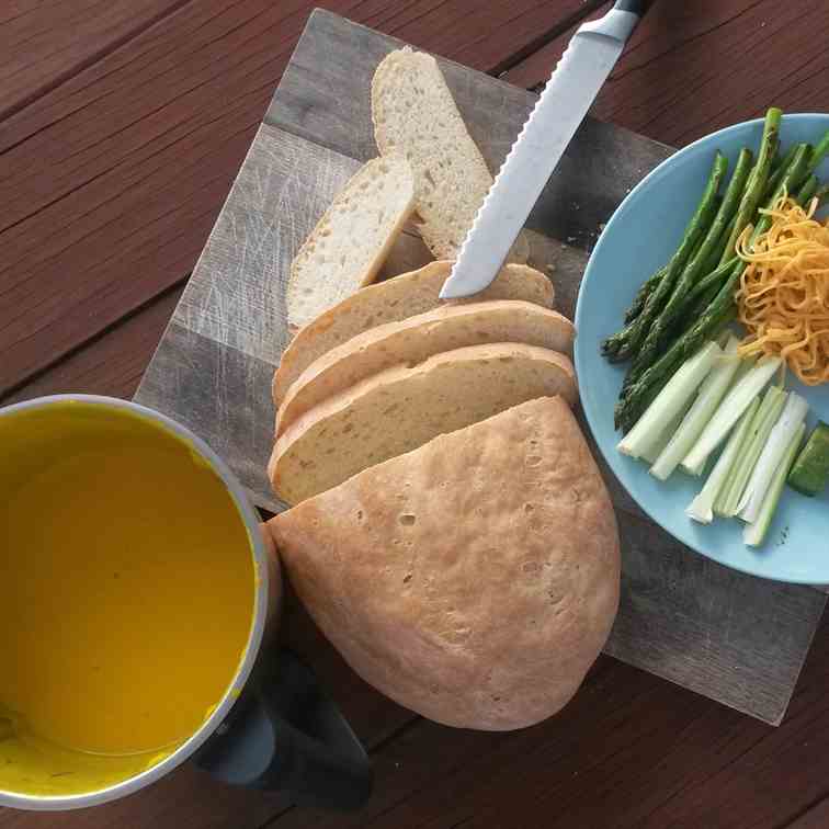 Pumpkin Soup with Freshly Baked Bread