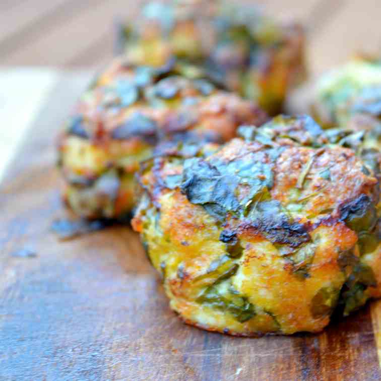 Cheesy Chicken - Spinach Bites