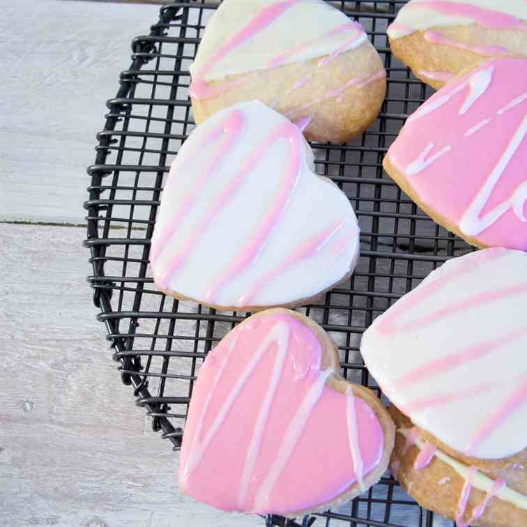 Valentine's Shortbread Cookies