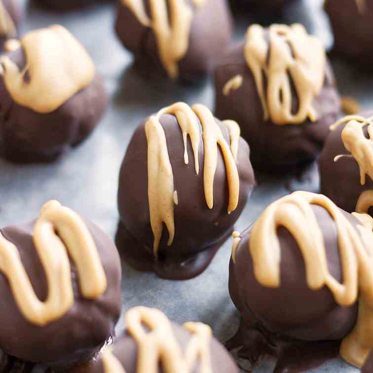 Peanut Butter Brownie Truffles