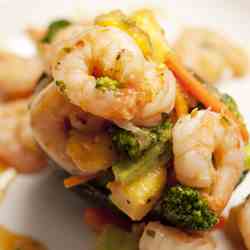 Shrimp and Mango Stir Fry