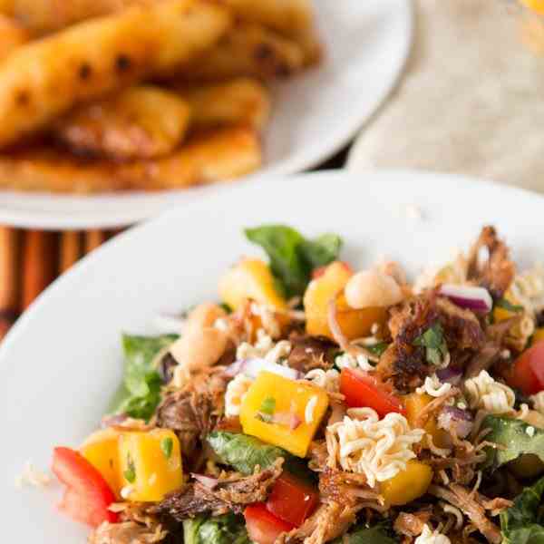 crunchy polynesian pork salad