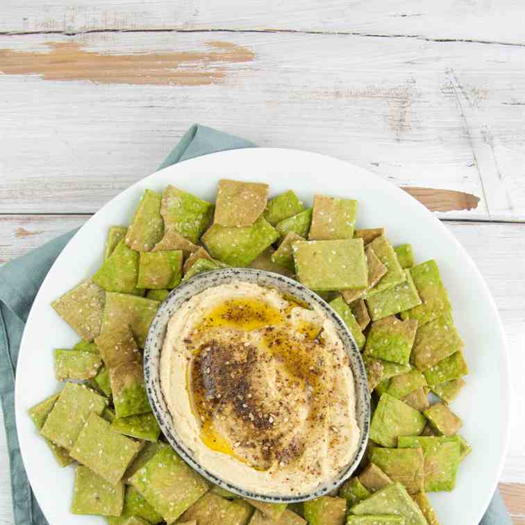 Spinach - Sesame Crackers