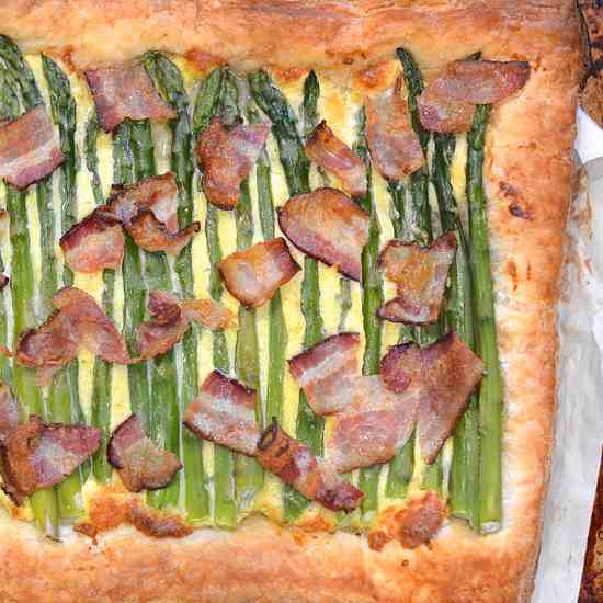 Asparagus Tart with Bacon