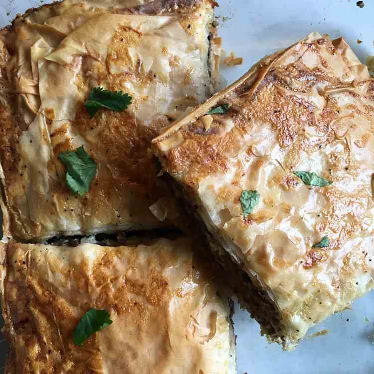 Phyllo Meat Pies (Egyptian Goulash)