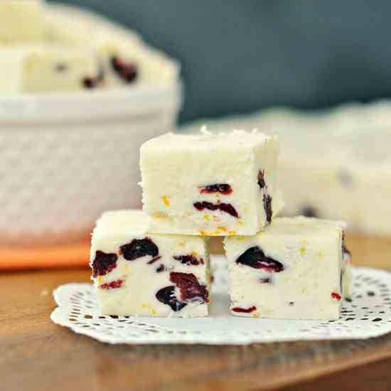 Cranberry Orange Fudge