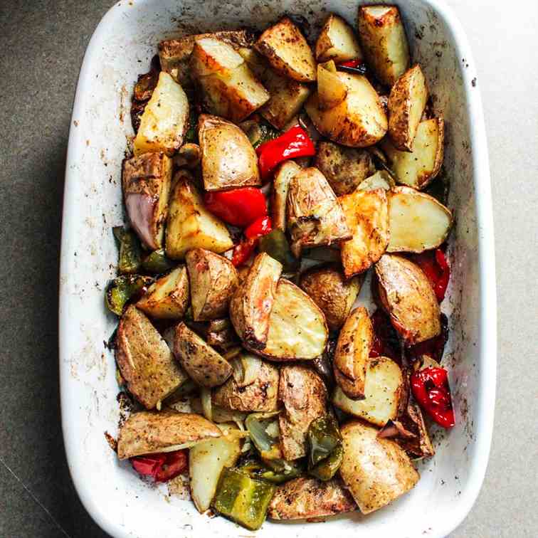 Roasted Potato and Pepper Hash