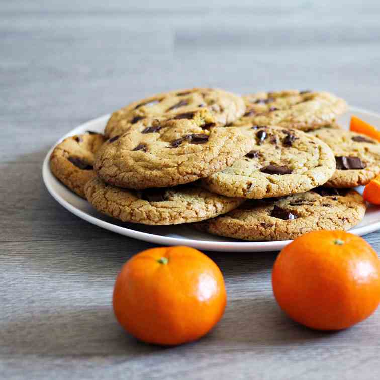 Orange - Dark Chocolate Chip Cookies