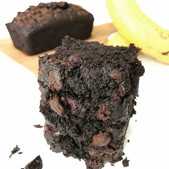 Moist Dark Chocolate Banana Bread