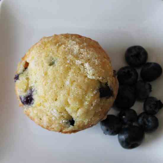 Blueberry Muffins with Lemon Sugar Crunch