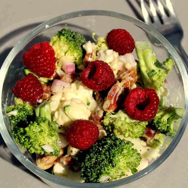 Raspberry Broccoli Salad