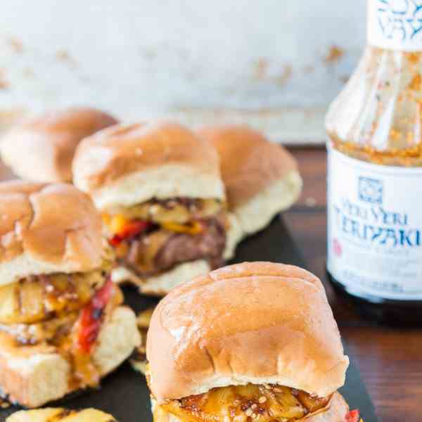 hawaiian turkey burgers sliders