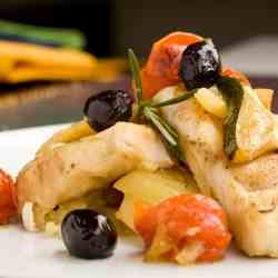 Mediterranean Baked Cod