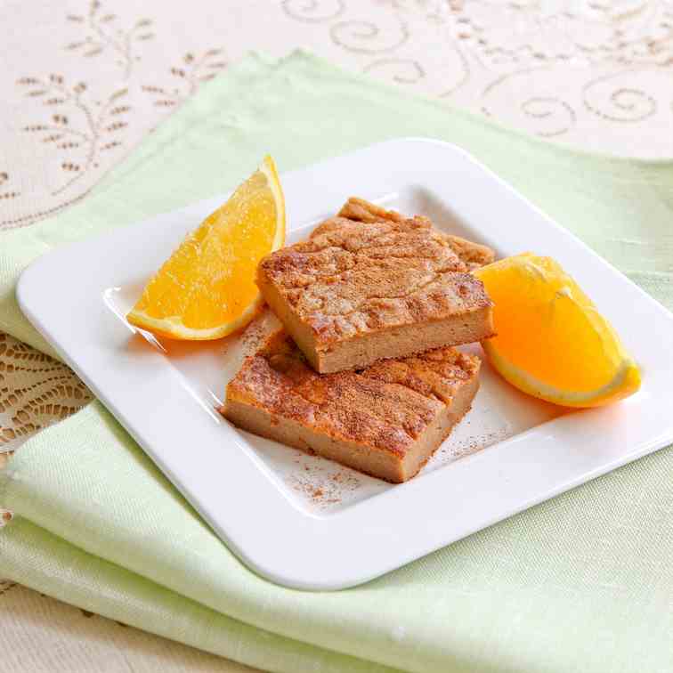 Orange Cinnamon Custard Protein Bars