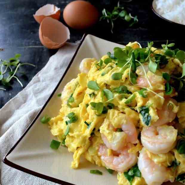 STIR-FRIED SHRIMP AND EGGS