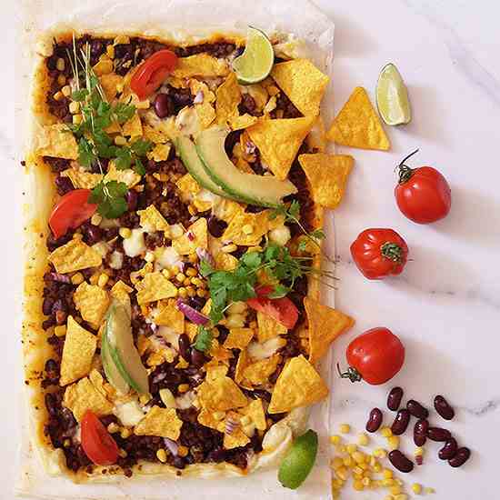 Tortilla Chips Breakfast Bake