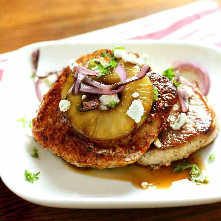 Brown Sugar Pineapple Pork Chops