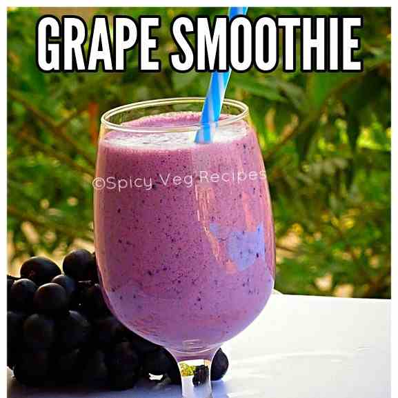 Black grape smoothie 