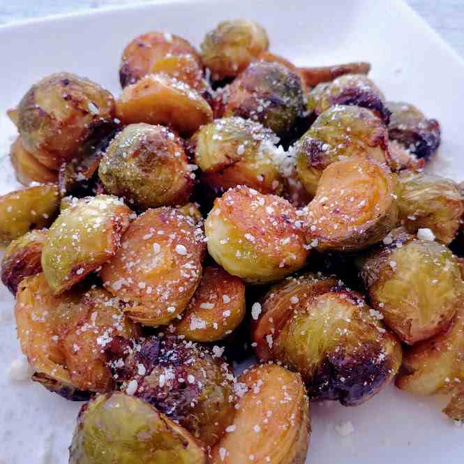 Air Fryer BBQ Brussels Sprouts