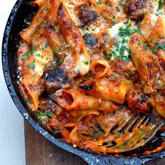 Chipotle Meatball Pasta Bake Recipe