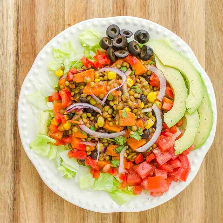 Southwest Lentil Salad