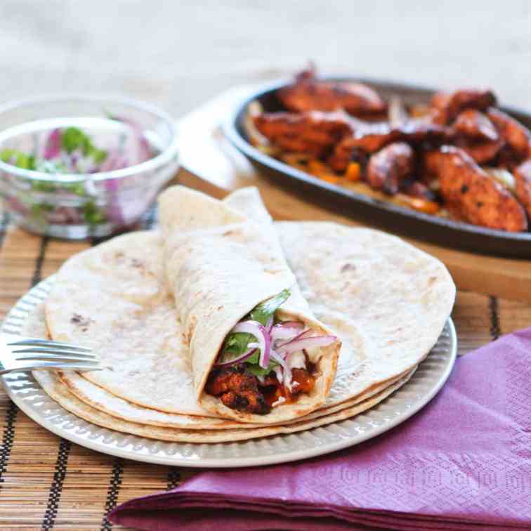 Tandoori Chicken Wraps