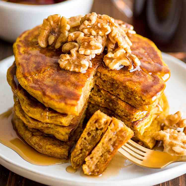 Amazing Pumpkin Pancakes for Two