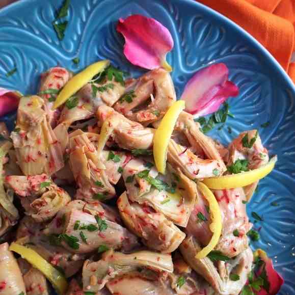 Artichoke Salad with Saffron