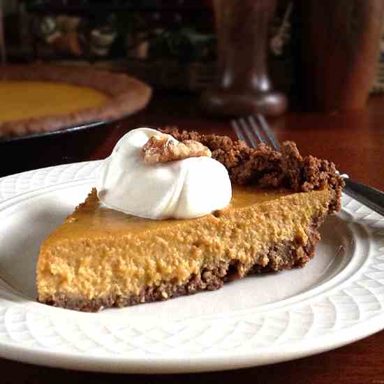 Pumpkin Pie with Oat-Pecan Crust
