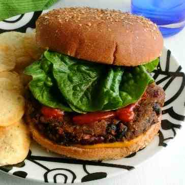 Kidney and Black bean Burgers