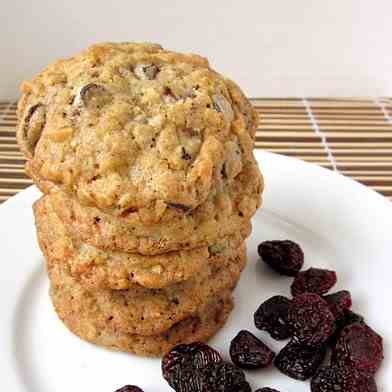 Cherry-Chocolate Chip Oatmeal Cookies