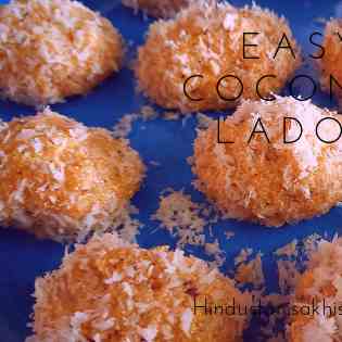 Easy Coconut Ladoo