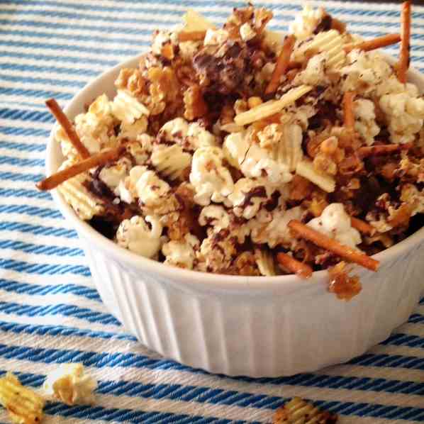 Sweet and Salty Popcorn Snack