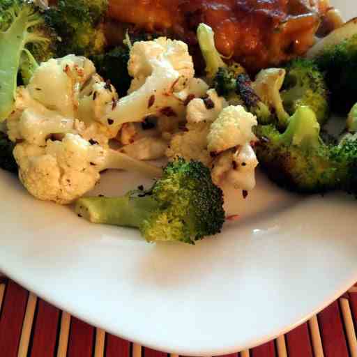 Cumined Cauliflower and Broccoli