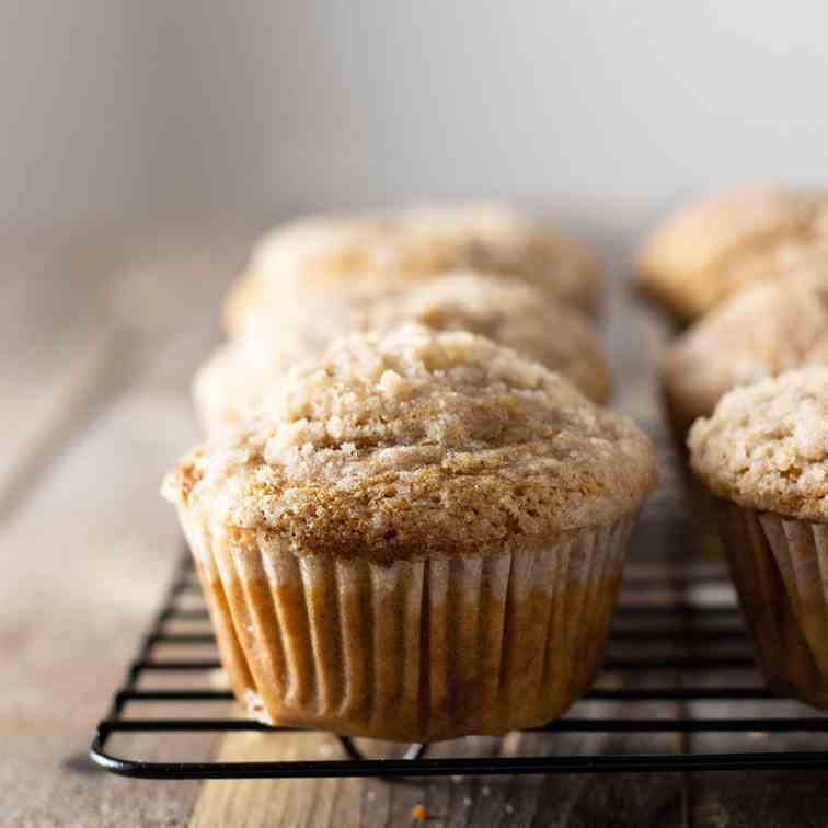 Pumpkin Cream Cheese Streusel Muffins