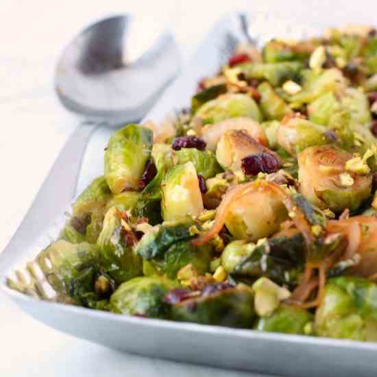 Brussels Sprouts with Cranberries