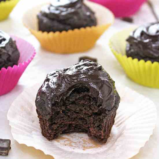 Chocolate Avocado Cupcakes