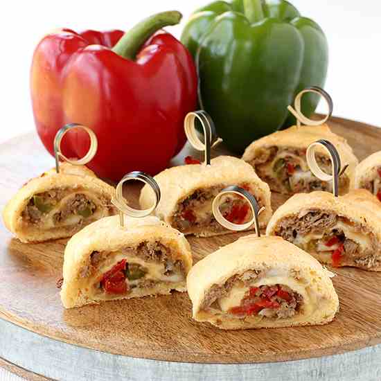 Philly Cheesesteak Crescent Rolls