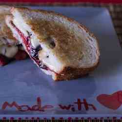 strawberry & balsamic grilled cheese
