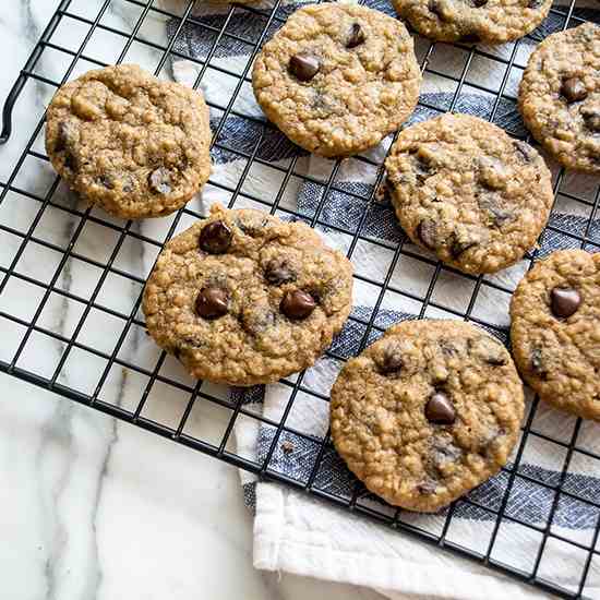 GF Peanut Butter Chocolate Chip Cookies