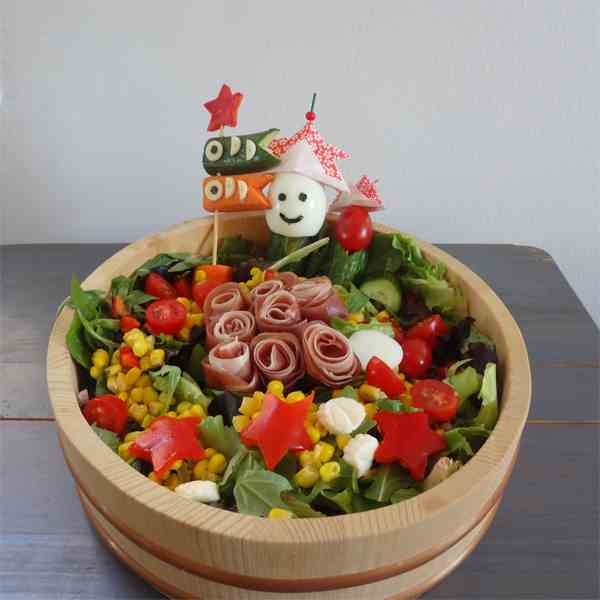 Children’s Day salad with Miso dressing