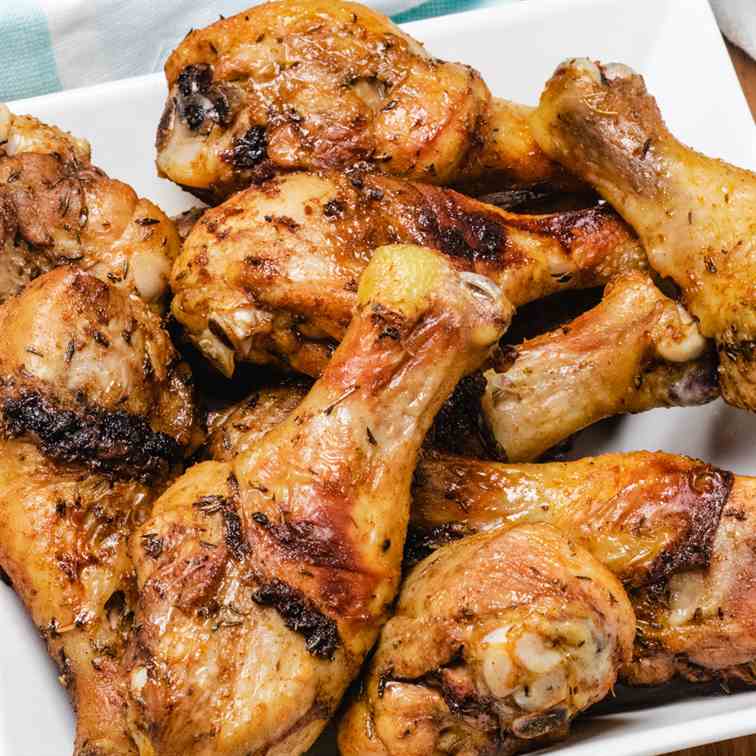 Crispy Skin Baked Chicken Drumsticks 