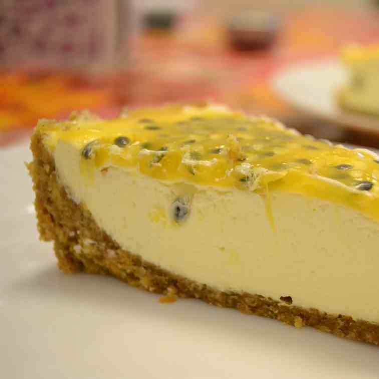 Passion fruit cheesecake