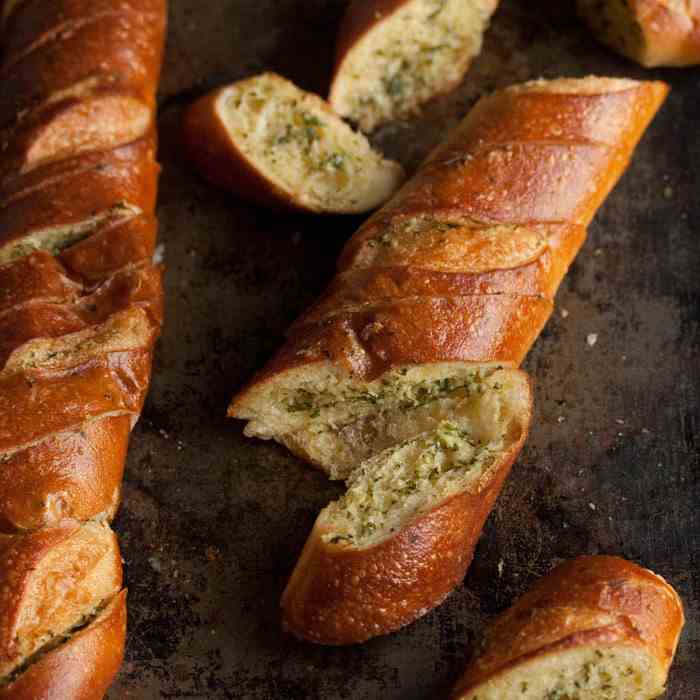 The best ever garlic bread with Parmesan