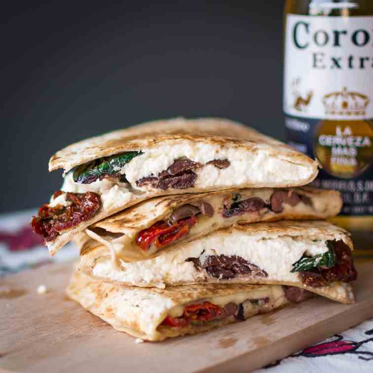 Tomato and Mozzarella Quesadillas