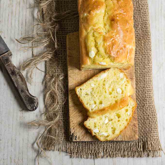 Feta cheese quick bread